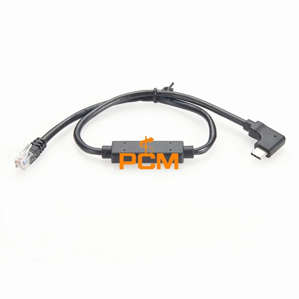 4P4C To Type-C Right Angle With FTDI IC Chips RS232 485 Cable
