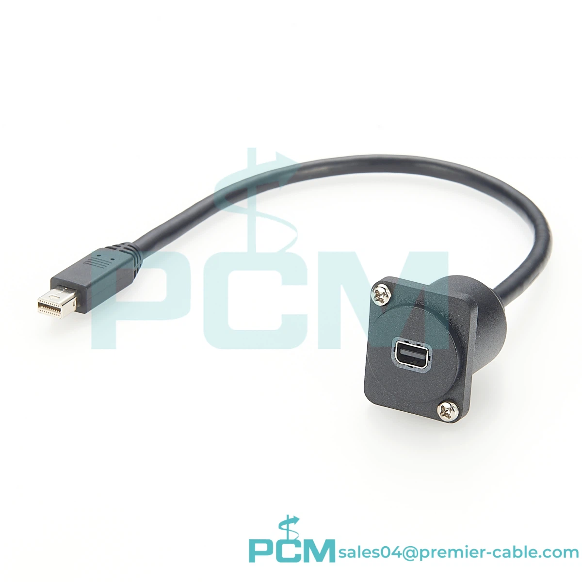 Mini DisplayPortport Cable D Plhaub Rau Txee Bulkhead Mount