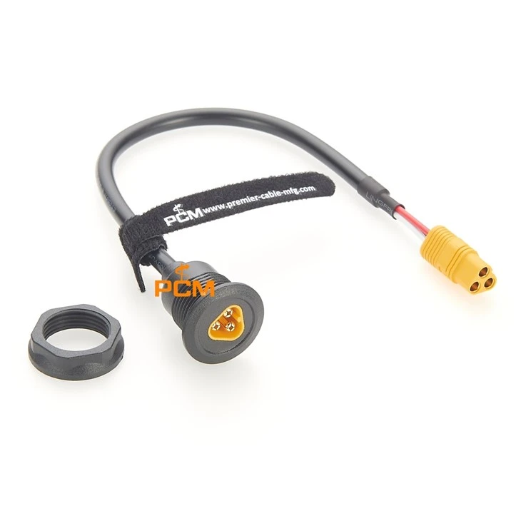 XT60 3 pin panel mount cable