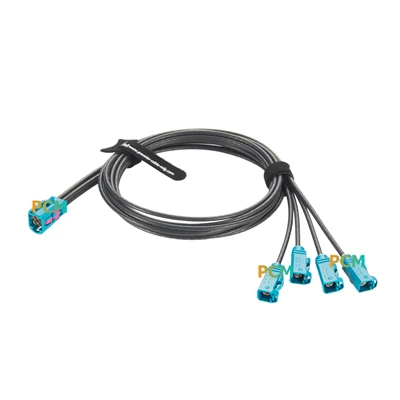 4 Hauv 1 Rosenberger HFM Fakra FPD-Txuas Cable