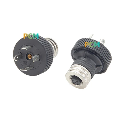 Los ntawm M12 rau DIN 43650 Solenoid Valve Connector