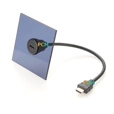 HDMI Poj Niam Rau Txiv Neej Vaj Huam Sib Luag Mount Cable