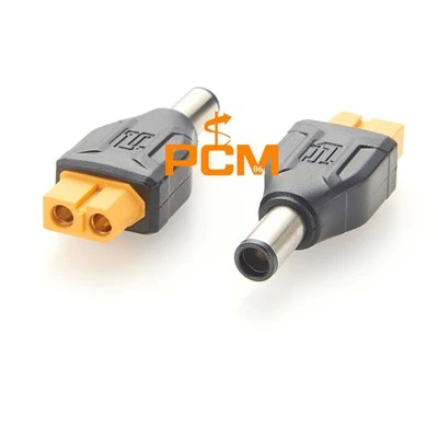 XT60 Poj niam rau DC 7.4mm * 0.6mm Txiv neej Fais Fab Connector