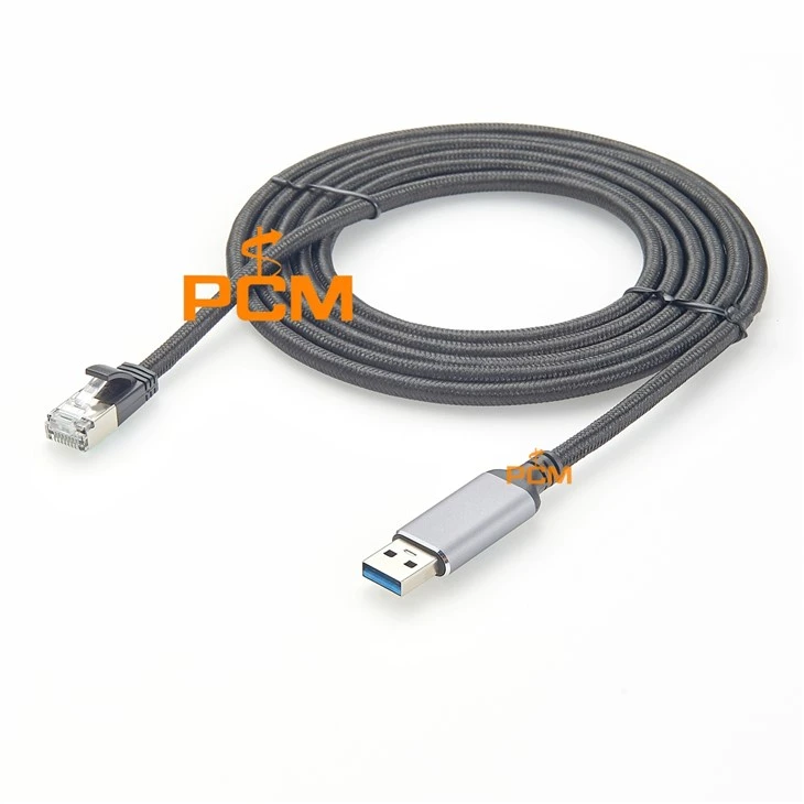 USB 3.0 rau Gigabet Ethernet Ethernet Equapter USB Ethernet Cable Cat6